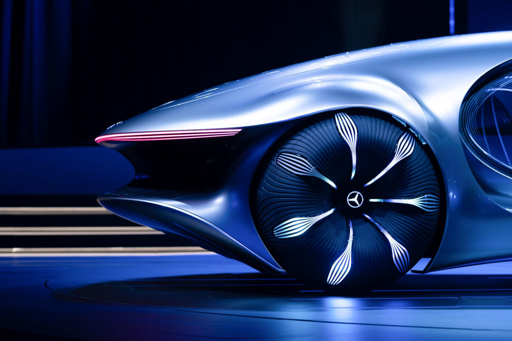 Mercedes-Benz unveils an Avatar-themed concept car with scales