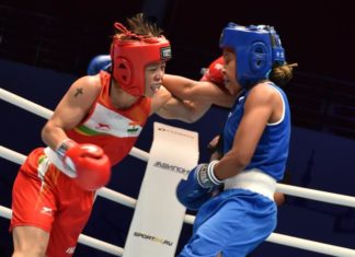 Mary Kom boxing herself into a corner