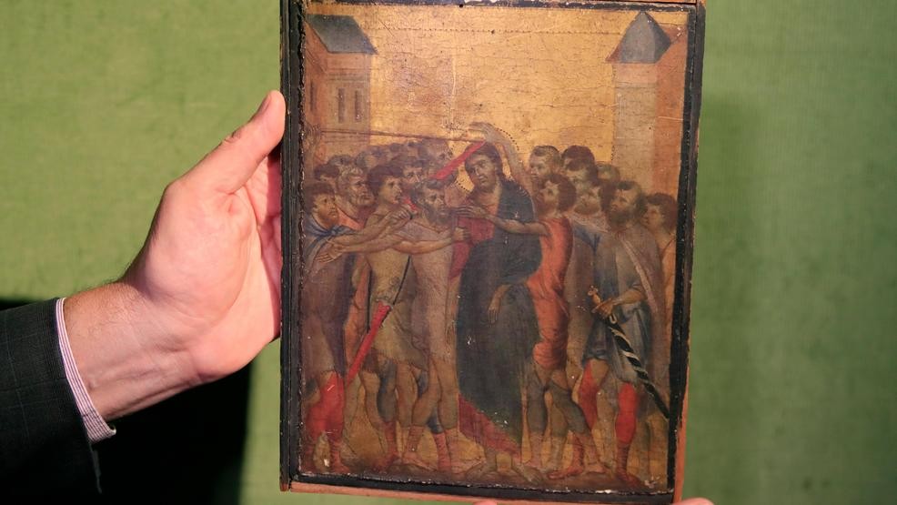 Long-lost 13th-century painting found in French woman's kitchen sells at auction for $26.6M