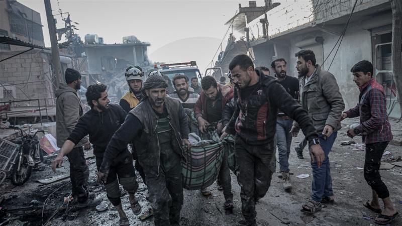 Syria's war: More than 20 killed in air raids on rebel-held Idlib