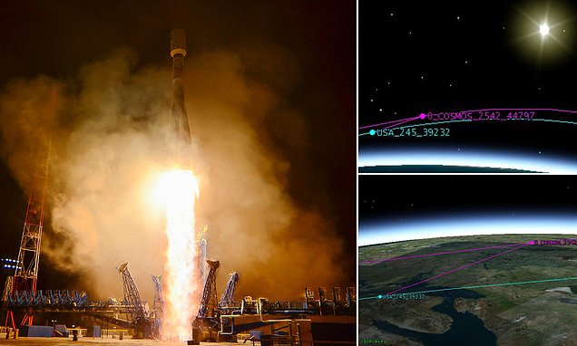 A Russian satellite seems to be tailing a US spy satellite in Earth orbit