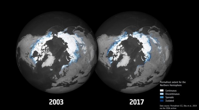 Stunning Animation Shows Permafrost Changes in the Arctic Due to Climate Change