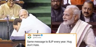 Twitterati Trolled Congress On Their ‘Hug Day’ Post For PM Modi And BJP
