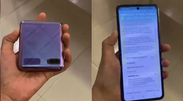 Leaked hands-on video of Samsung Galaxy Z Flip shows off foldable screen