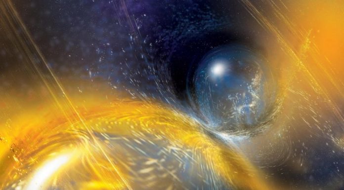 Violent Neutron Star Collision Sends Gravitational Waves Shuddering Through the Fabric of Space and Time