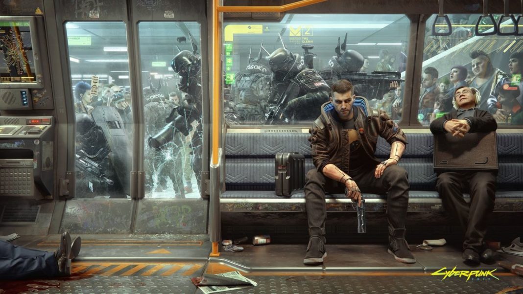 This Cyberpunk 2077 wallpaper is packed with tons of details for the game
