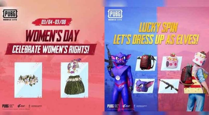 PUBG Mobile Lite introduces Women’s Day special event, Lucky Spin
