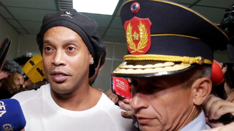 Ronaldinho arrested in Paraguay in fake passport case
