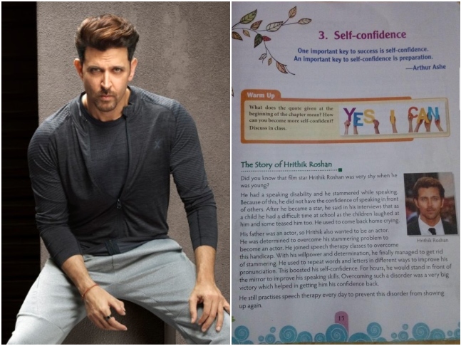 Hrithik Roshan's triumph over obstacles being taught to class 6 students in textbooks