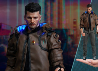Cyberpunk 2077 V action figures and their motorcycle are up for pre-order now