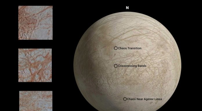 ‘Chaos Terrain’ of Jupiter’s Moon Europa Shown in Crisp Detail in NASA Galileo Images