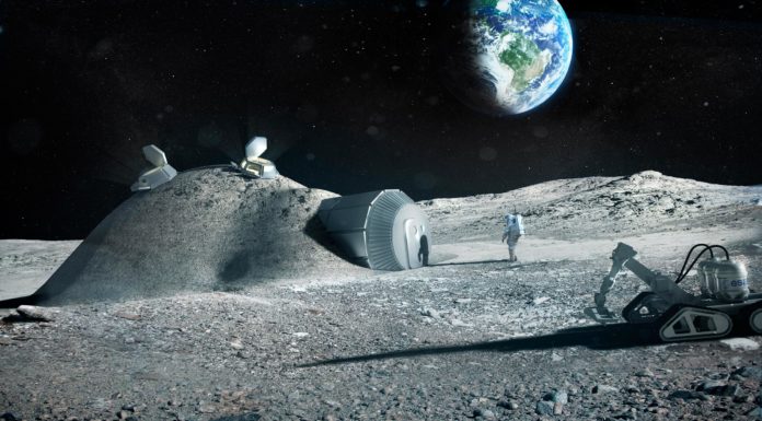 Building a Moon Base Using Astronaut Waste in Lunar Concrete