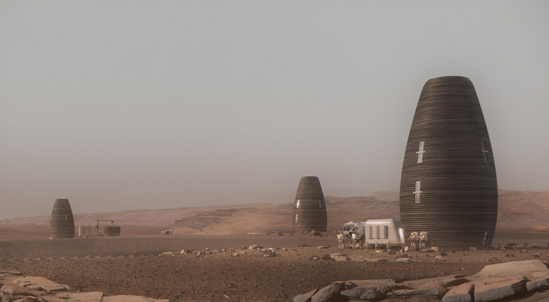 Your new life on Mars, living in a 3D-printed egg made from rocks
