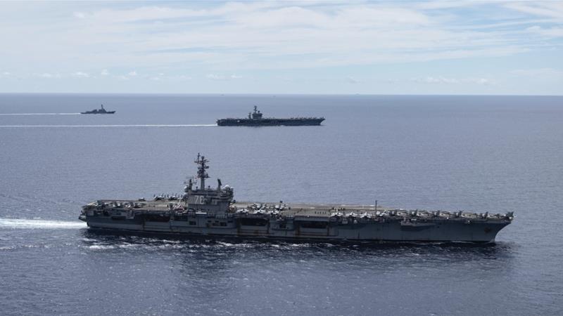 US Navy carrier conducts exercises in South China Sea