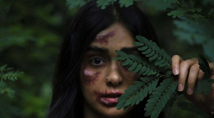 Adah Sharma bruised and bloodied