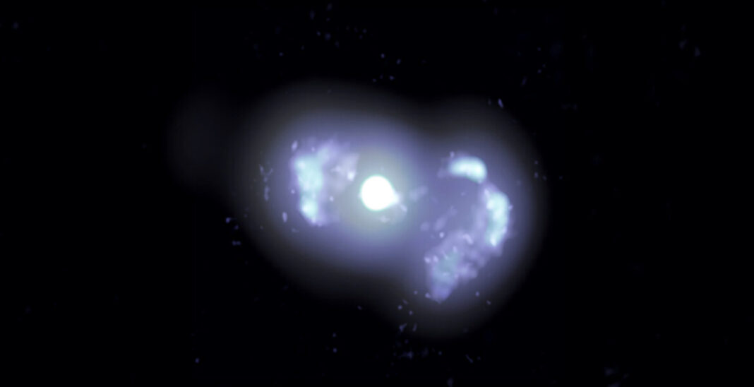 NASA spots active galaxy that totally looks like a Star Wars TIE fighter