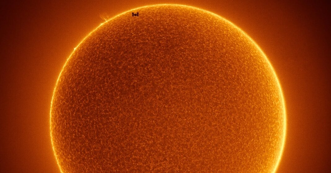NASA Shares Image Of ISS Transiting The Sun; Tiny Silhouettes Leave Netizens In Awe