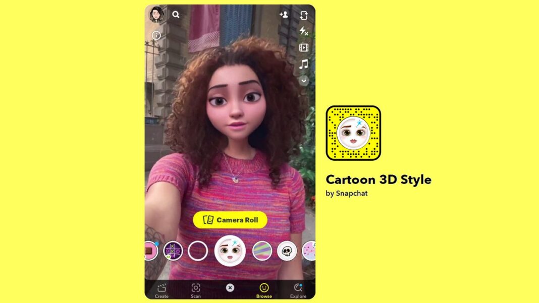 How to use the viral Disney-style cartoon face filter on Snapchat