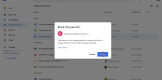 How to Finally Block Someone in Google Drive